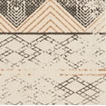 thumbnail image 3 of French Connection Stonewash Printed Cotton Accent Rug, Orange, 4x6, 3 of 6