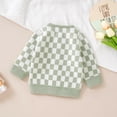thumbnail image 2 of Baby Sweater Knit Infant Kid Clothing Tops Long Sleeve Autumn Newborn Girl Boy Tops Fashion Plaid Cardigan Warm 0-18M Outerwear, 2 of 5