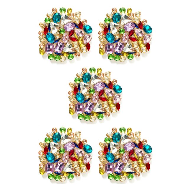 Moyic 50 Pieces Crystal DIY Craft Wedding Bag Rhinestone On Dress Tailor Clothes Handmade Needlework Shoe Sew Stones Professional Type2