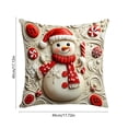 thumbnail image 5 of KFUIRDE Christmas-Printed Cushion Cover 18x18in, 3D Printed Sofa Pillow with Festive Christmas Theme, Decorative Cushion Case for Couch Living Room, Xmas Holiday Home Decor D, 5 of 5