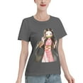 thumbnail image 2 of T-Shirt Basique à Manches Courtes pour Femmes Demon Slayer Blade Nidouzi, 2 of 6