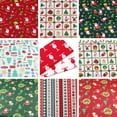 thumbnail image 2 of Wxqbjtam 10Lot Christmas Fabric Charm .8" SQUARES Holiday Quilting Fabric Pre-cut 10Pcs, 2 of 10