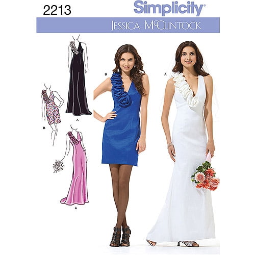 Simplicity Pattern Misses' Special Occasion Dress, (4, 6, 8, 10, 12