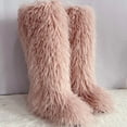 thumbnail image 3 of Women's Winter Faux Fur Beach Wool Boots Are Warm Fluffy and Knee High Snow Boots, 3 of 4