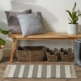 thumbnail image 3 of Design Imports CAMZ12632 2 x 3 ft. Hand-Loomed Rug, Black Ticking Stripe, 3 of 3