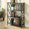 thumbnail image 2 of Pemberly Row 3 Shelf Bookcase in Black Wood Finish, 2 of 3