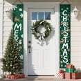 thumbnail image 2 of 2 PCS Merry Christmas Door Banner 71"x12", Vertical Hanging Christmas Front Porch Sign Door Banner Outside Decorations, Indoor Outdoor Xmas Party Door Decor for Home Yard Garden (Snowflake), 2 of 6