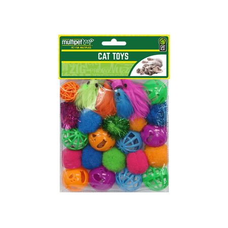 Multipet 24 Piece Value Pack Cat Toy