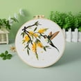 thumbnail image 6 of 3 Sets Embroidery Kit for Beginners, Art Craft Handy Sewing Set Hummingbird and Flower Cross Stitch Starter Kits, DIY Embroidery Kits with Patterns and Instructions Hoops Needles Threads, 6 of 6