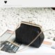 thumbnail image 1 of Xiao Hua Bolso de hombro tejido para mujer, bolso de mano y neceser, elegante bolso de playa de verano, 17 x 10 x 14 cm (negro)., 1 of 4