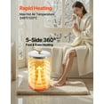 thumbnail image 2 of Dranite Electric Towel & Blanket Warmer with Digital LED Display, 20L Large Capacity, Adjustable Timer & Temperature, Child Safety Lock, Portable for Bathroom, SPA, Home Use - White, 2 of 10