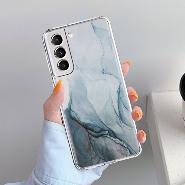 Fundas de silicona para Samsung Galaxy S21 Ultra S20 FE S10 Plus S9 S8 Note 20 10 funda suave Tpu acuarela mármol cubierta del teléfono Tan Jianjun unisex