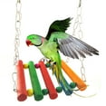 thumbnail image 4 of Flmtop Bright Color Parrot Parakeet Bird Pet Swing Stand Hamster Chew Bite Hanging Toy, 4 of 6