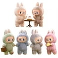 thumbnail image 4 of Labubu Pop Mart Originales Labubu Original Caja 6PC Orchard Plush Series Trendy Play Handmade Doll Gift Ornament Toy Gift 1, 4 of 4