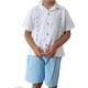 thumbnail image 2 of Guayabera para Bebé Pañalero con Short, Conjunto Mexicano de 2 Piezas para Niño, Guayabera Infantil de Manga Corta, 2 of 4