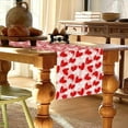 thumbnail image 5 of FYTPOV Pink Table Runner, Valentines Day Decorations, Romantic Hearts Printed Table Runner for Wedding Party, Christmas Runner for Table Home Decor, 13x71 inch, 5 of 5