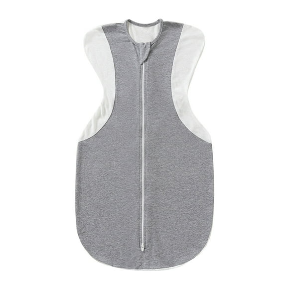 Wdgfv Baby Swaddle Sleeping Bag for Girls Boys Breathable Mesh Comfortable Kick Safe Sleep Dark Gray 6-9 Months