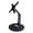 Base 175mm-Black, variant on Foldable Double Arm Monitor Stand with AntiSlip Base and 3 Axises Adjustment for PCs TVs Display