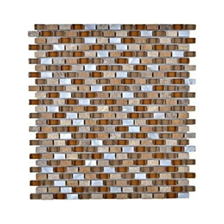 Legion Furniture MS31 Mosaic Mix With Stone-sf In Brown