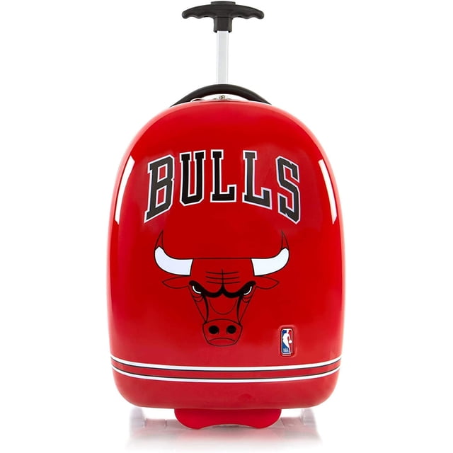 NBA Basketball Chicago Bulls Bagage à Main à Roulettes pour Garçons - Valise Trolley de Voyage 18 Pouces