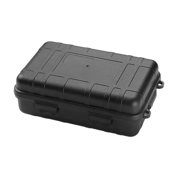 L-529 Black Black Outdoor Mini Storage Box For Seasoning Camping Tools Barbecue Gear Plastic Organizer Compact Portable Easy Carry #7I5eg