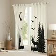thumbnail image 3 of Manfei Cabin Deer Elk Black Out Curtains for Boy, Jungle Tree Print Curtains Pack of 2 (42x63 Each), Woodland Animal Bedroom Curtains, Curtains Blackout Room Decor, 3 of 6