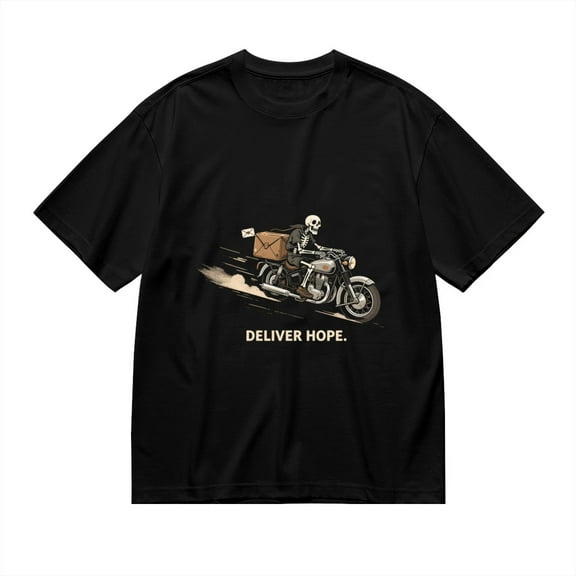 T Shirt for Men, Deliver Hope, Skull Motorcycle Print2, Vintage Graphic Tees Men, 23931443,S