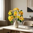thumbnail image 4 of Realistic 6-Stems 18-Blooms Mini Hydrangea Bouquet Versatile Faux Flowers For Home And Wedding Decor Photography Props And Ambiance Styling, 4 of 6