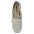 thumbnail image 2 of Soda Flat Women Shoes Linen Canvas Slip On Loafers Memory Foam Gel Insoles OBJI-S Tan Beige 5.5, 2 of 2