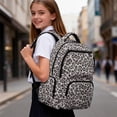 thumbnail image 6 of Jeiento Grey Leopard Kids School Backpack for Girls 17 Inch Cute School Bag, Lightweight Elementary Backpack with Padded Laptop Sleeve & Multi-Pockets for 9-12 Years Old, 6 of 7