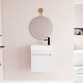 thumbnail image 1 of Holaki 18" Floating Bathroom Vanity With Sink For Small Powder Room, Modern Bathroom Sink Vanity With Soft Close Door, White, 1 of 7