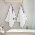 thumbnail image 4 of Dreamtimes Spring Purple Love Tree Hand Towels 2 PCS, Valentine Kitchen Towel Ultra Soft and Highly Absorbent,Decorative Fingertip Face Towel for Bathroom Hotel, 28.3"x14.4", 4 of 6