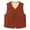 a-Orange62, variant on VNKIDY Women Outerwear Vests Winter Quilted Plush Warm Sleeveless Solid Color Button V Neck Waistcoat For Cold Weather Casual Outdoor Activities Stylish Outerwear