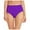 Purple, variant on Hessimy Women's Swim Bottom High Waist Retro Basic Full Coverage Bikini Tankini Swimsuit Briefs(Black,M)