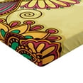 thumbnail image 2 of Ambesonne Floral Fitted Sheet, Paisley Flowers Leaves, Twin Size, Multicolor, 2 of 3