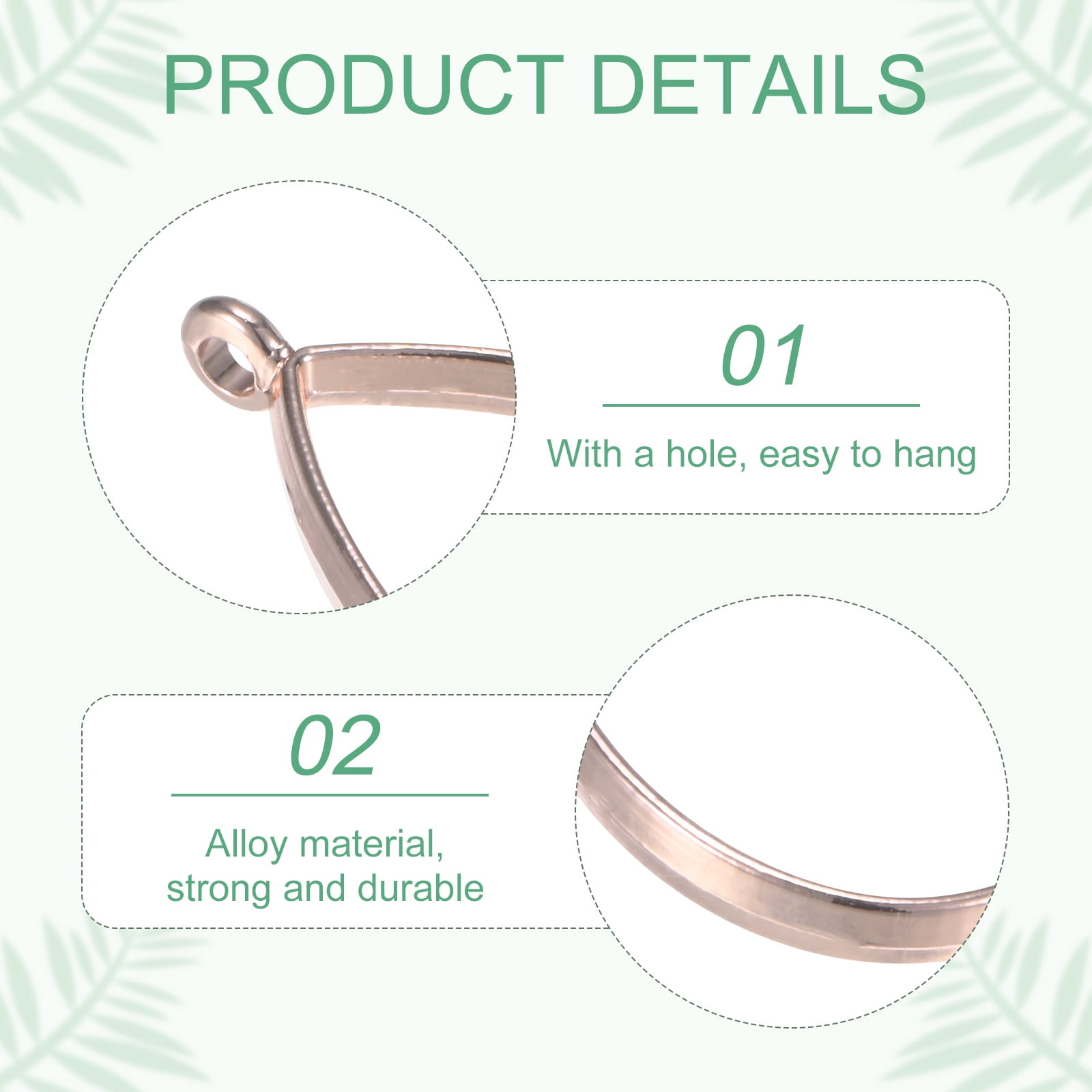 100-Pack Open Bezels for Resin, Teardrop Shape Open Back Bezel Pendants for Resin Jewelry Making/DIY Earrings Necklace, Alloy Hollow Frame Pendants [Rose Gold]
