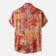 thumbnail image 5 of Hombres Casual Botones Playa Sin posicionamiento Estampado Turndown Camisa de manga corta Blusa Pompotops oipoqjl49520, 5 of 9