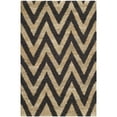thumbnail image 5 of SAFAVIEH Organic Glanville Chevron Jute Area Rug, Black/Natural, 6' x 9', 5 of 7