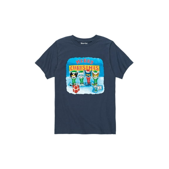Pete The Cat - Merry Cristmas - Toddler Short Sleeve Graphic T-Shirt