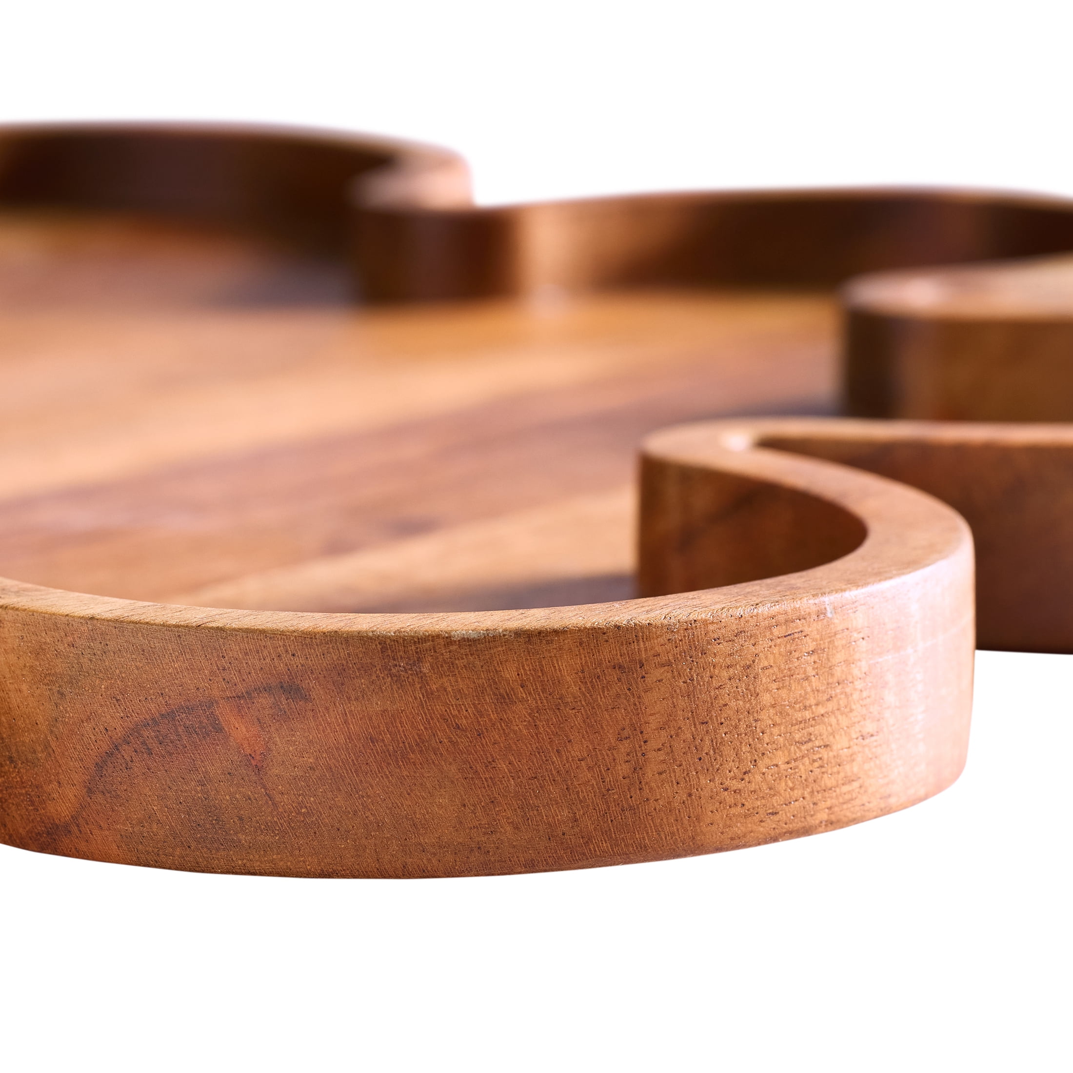 Better Homes & Gardens Floral Acacia Wood Serving Platter