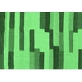 thumbnail image 1 of Ahgly Company Machine Washable Indoor Rectangle Abstract Emerald Green Contemporary Area Rugs, 5' x 7', 1 of 4