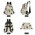 thumbnail image 4 of FORMRS Mini Backpack Purse for Women Travel Daypack Casual Shoulder Bag, Small Black Flowers, 4 of 7
