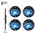 thumbnail image 2 of Decorative Round Wall Clocks Non-Ticking Silent Battery Operated Clocks with Photo for Bedroom,Living Room-Glowing Blue Flower With An Ethereal Glow(12inch), 2 of 4