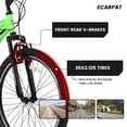 thumbnail image 2 of KEHOMY 26" 21-Speed Bicycle for Adult, Front and rear shock absorption, Camping Bicycle, Height Adjustable ,Mountain Bicycle for Roadways, Mountains bike,Green, 2 of 8