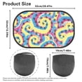 thumbnail image 7 of Jeiento Tie Dye Baby Windows Shades for Car 2 Pack Car Window Sun Shades for Kids Paw Print Sun Visor for Car Side Window Sun Glare and UV Rays Protection for Your Child, 7 of 7
