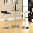 thumbnail image 3 of Bowery Hill Faux Leather Adjustable Backless Bar Stool in White, 3 of 3
