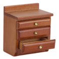 thumbnail image 1 of 1:12 Dollhouse Bedside Table Exquisite Workmanship Wooden Nightstands for Miniature Dollhouse, 1 of 4