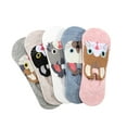 thumbnail image 2 of Dyfzdhu 5pcs Women Socks Cute Cat Graphic Low Cut Casual Socks Breathable, 2 of 9