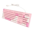 thumbnail image 1 of 104 Keys Wired Keyboard, Vibrant 3 Color Keycaps, Wide Compatibility, Multimedia Function Keys, Ergonomic Design, Versatile Applications, USB Interface, ForXP 7 8 10 11, For OS X, 1 of 8