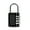 Black, variant on Alloy Combination Lock Padlock Luggage Anti-Theft Weatherproof Security Outdoor Safely Code Door